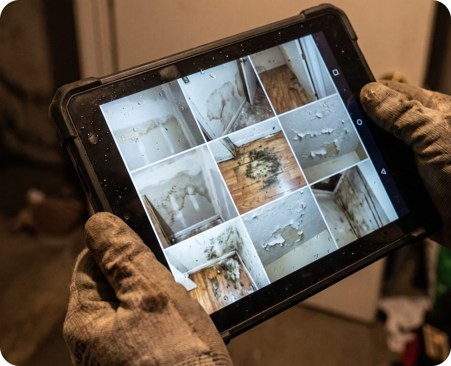 Fotos auf Tablet